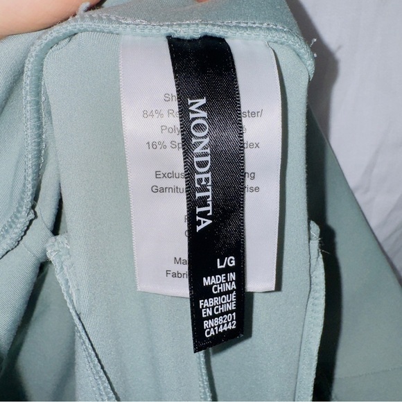 Mondetta Blue High Waisted Pull On Stretch Straight Leg Pants size large - Picture 4 of 5